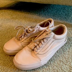 Vans Womens Pink Leather